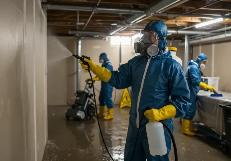 Basement Sanitization and Antimicrobial Treatment process in Galena, IL